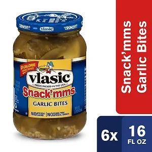 Vlasic Snack'mms Kosher Pickles Dill Minis, Keto Friendly, 16 FL OZ (Pack of 6) - product information 2