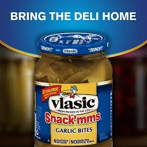 Vlasic Snack'mms Kosher Pickles Dill Minis, Keto Friendly, 16 FL OZ (Pack of 6) - product information 5