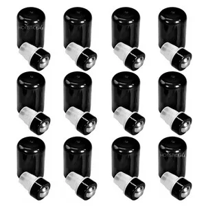 Roller Top Inserts for 5/15ml Essential Oil Bottles - Essential Oil Bottle Insert to Turn Bottles Into Instant Rollers, Reusable, Fits doTERRA, Young Living - Leakproof, 12 Pack, Metal - Roller Bottle Tops