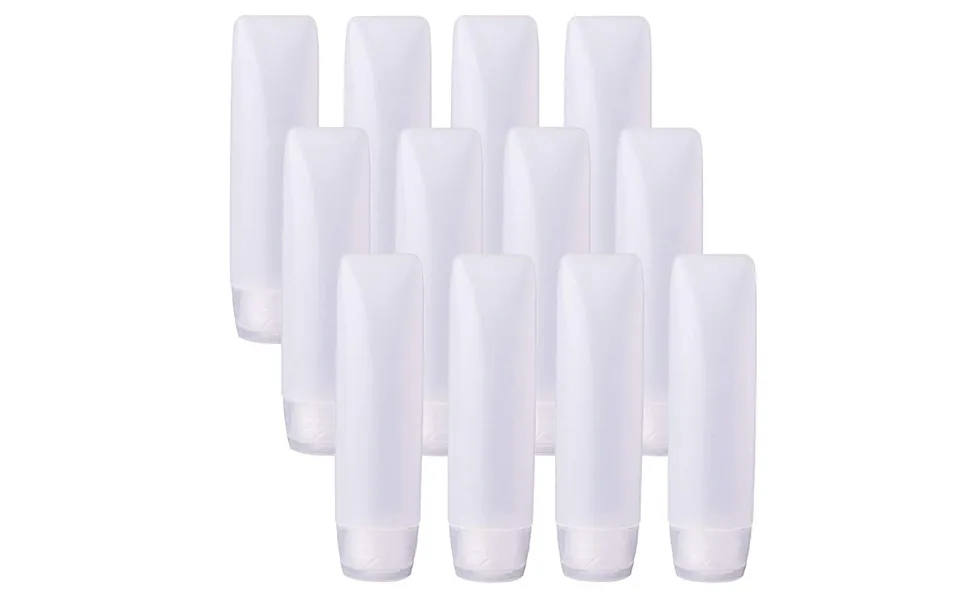 Bekith 12 Pack Travel Size Plastic Squeeze Bottles for Liquids, 30ml/1oz Makeup Toiletry Refillable Cosmetic Containers For Shampoo,Conditioner,Lotion,Toiletries - product information 2
