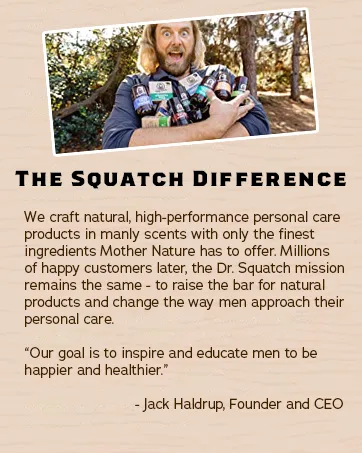 Dr. Squatch Natural Deodorant for Men Odor-Squatching Men's Deodorant Aluminum Free - Fresh Falls 2.65 oz (1 Pack) - classic bar soap manly soap for men natural skin care for men exfoliating soap men organic bar soap