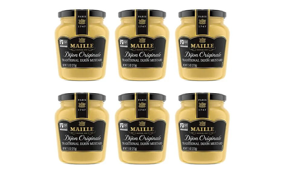 Maille Mustard Dijon Original 6p 7.5z Dijon Original 7.5 Ounce (Pack of 6) - product information 1