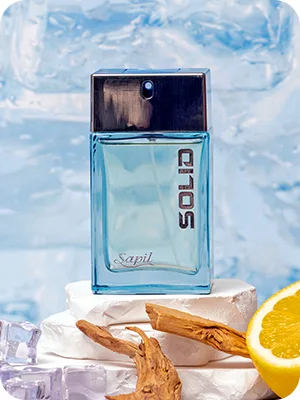 Sapil Solid Perfume for Men - Long Lasting Dubai Perfume with Citrus Spicy and Musk Notes - 3.4 Oz (100 ml) Arabic Cologne for Everyday Use. - Sapil Solid Perfume for Men