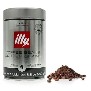 illy - Whole Bean Coffee - Bold Roast - 8.8 oz (250g) - Case Pack of 6 Dark 8.8 Ounce (Pack of 6) - illy beans