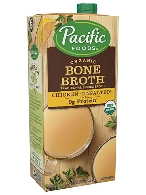 Pacific Foods Organic Beef Bone Broth, 8 oz, 12-pack 8 Fl Oz (Pack of 12) - Original Chicken Bone Broth