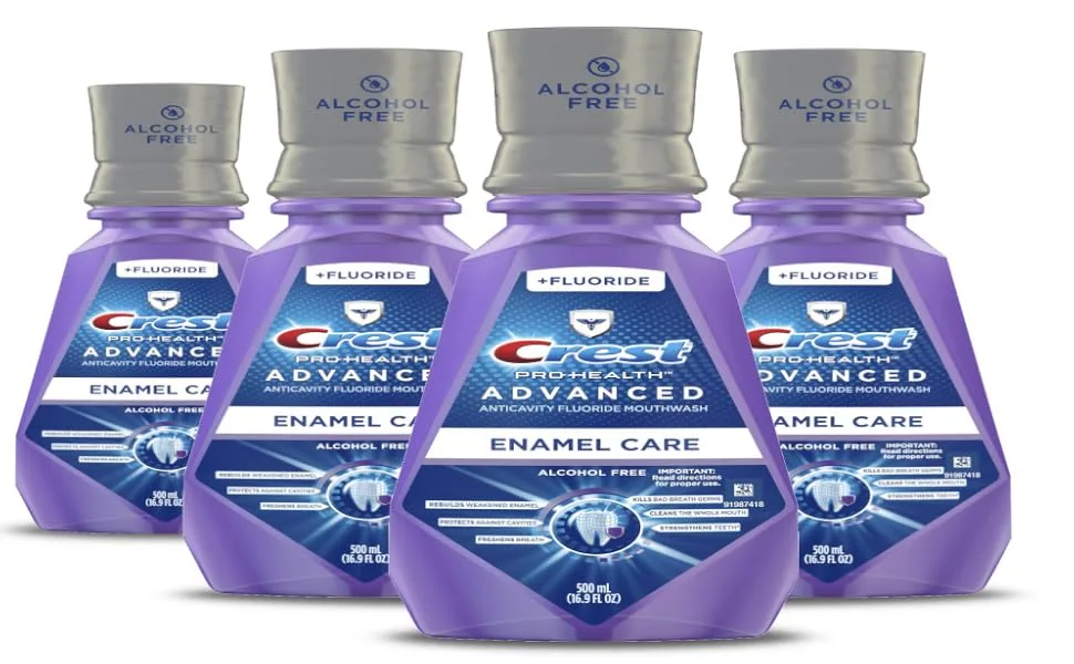 Crest ProHealth Advanced Alcohol Free Extra Deep Clean Mouthwash 16.9 fl oz. Pack of 4 16.9 Fl Oz (Pack of 4) Extra Deep Clean - product information 1