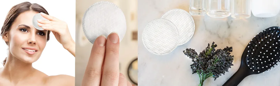 Cotton Too 100 Count Cotton Cosmetic Rounds, Exfoliating, 6 Pack - Cotton Rounds