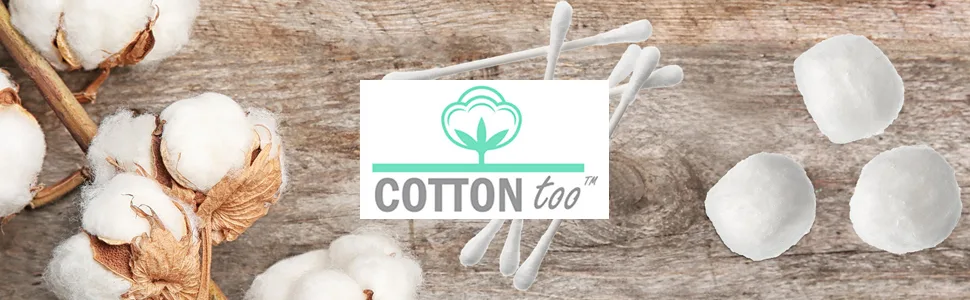 Cotton Too 100 Count Cotton Cosmetic Rounds, Exfoliating, 6 Pack - Cotton Too