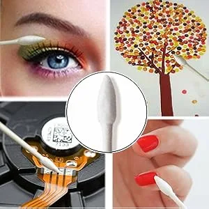 800 Pieces Cotton Swabs  Double Precision Tips with Paper Stick  4 Packs  200 Pieces 1 Pack (Double-Pointed Shape) 800 pcs - product information 5