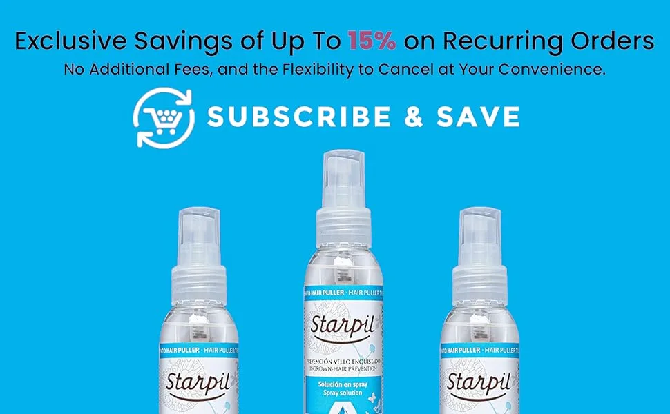 Starpil Post Wax Ingrown Hair Serum Spray 125ml/4oz - After Waxing Skin Care - serum
