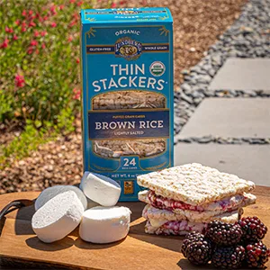 Lundberg Organic Thin Stackers, Red Rice & Quinoa, Salt-Free,Thin Multigrain Rice Cakes, Gluten-Free, Vegan, Healthy Snacks, 6 oz (Pack of 6) - product information 4