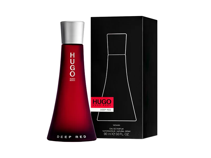 Hugo Boss Deep Red Eau de Parfum for Women - Notes of Clementine Sandalwood and Vanilla 3 Fl Oz (Pack of 1) - HUGO Deep Red Eau de Parfum - Fragrance for Women 3 fl.oz.