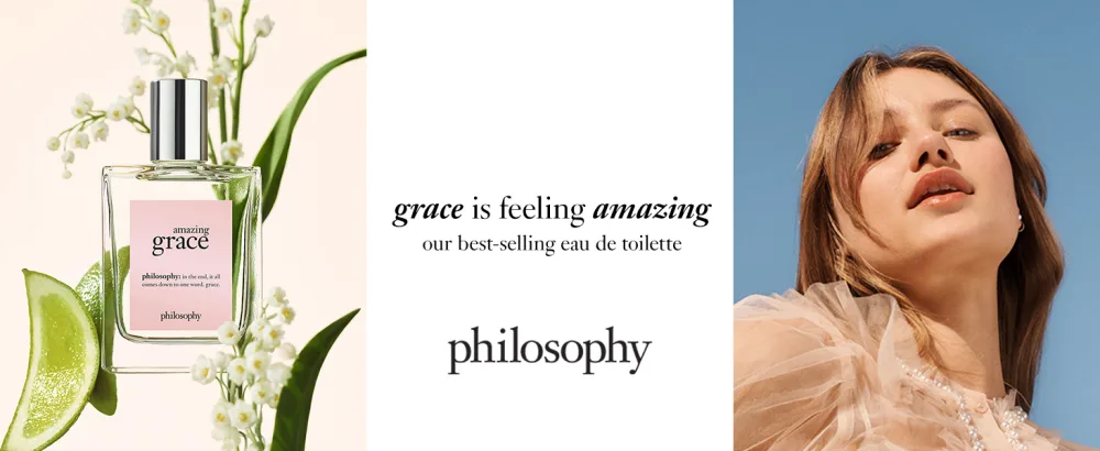 philosophy amazing grace eau de toilette bundle - Full Size & Travel Size with notes of bergamont lily and musk - Amazing Grace EDT