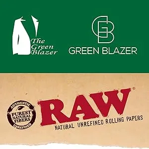 RAW Cones 98 Special: 50 Pack Patented Slow Burning Pre Rolled Cones Rolling Papers & Tips  All Natural RAWthentic, Holds 1 Gram, Green Blazer Tube - raw cone maker keychain cut ubung cones filters rolling papers dogwalker with filter tip joint small
