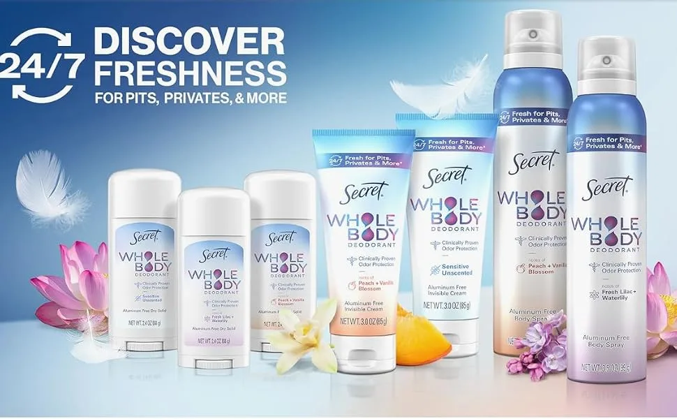 Secret Original Fresh 2.7 oz Powder Body Deodorant for Women (Pack of 2) 2.7 Ounce (Pack of 2) - product information 2
