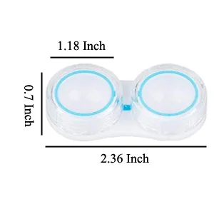 KISEER 15 Pack Clear Cute Contact Lens Case Box Holder Container Storage Kit - product information 3