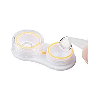 KISEER 15 Pack Clear Cute Contact Lens Case Box Holder Container Storage Kit - product information 6