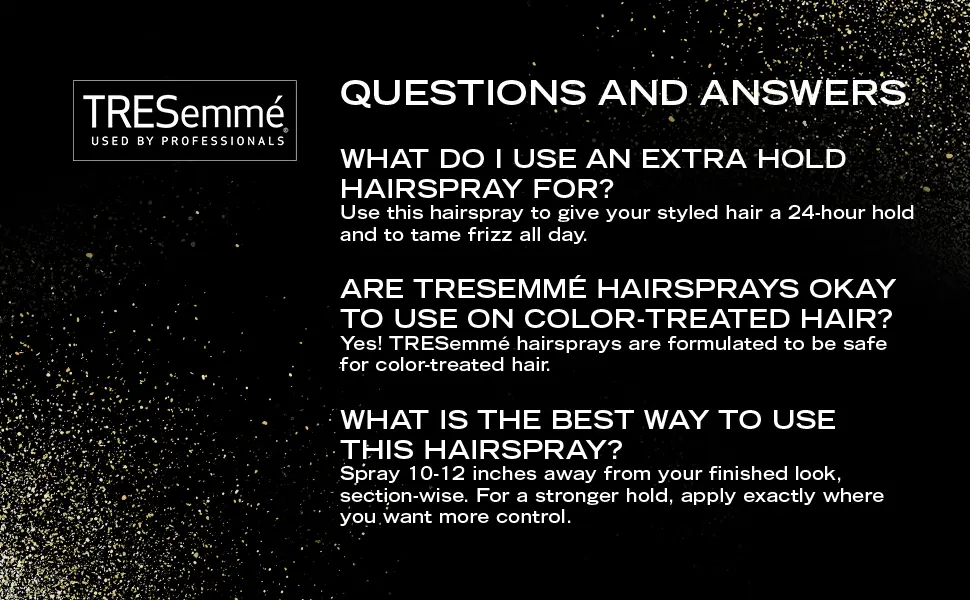 TRESemm Extra Hold Hairspray for 24Hr Frizz Control with Pro Lock Tech 1.5 oz - product information 3