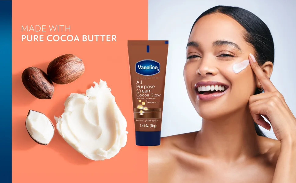 Vaseline Cocoa Butter Cream 6-Pack and Dove Men Clean Comfort Deodorant 4-Pack Bundle 1.41 FL Oz and 1.7 Fl Oz Glow + Roll on Deodorant - product information 2