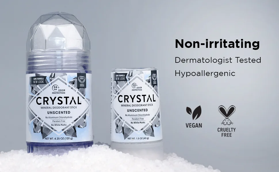 CRYSTAL Deodorant Mineral Deodorant Stick Travel 1.5 Ounce 1.5 Ounce (Pack of 1) - Non-irritating