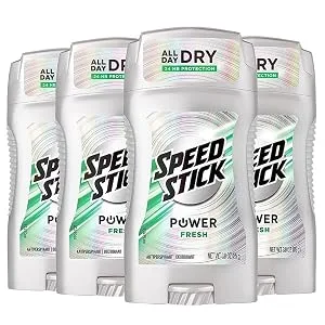 Speed Stick Men's Deodorant Fresh 3 Ounce 4 Pack 3 Ounce (Pack of 4) Fresh - product information 2