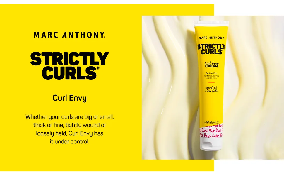 Marc Anthony Strictly Curl Enhancing Styling Foam Extra Hold - Vitamin E & Curl Envy Cream Strictly Curls - Curl Defining Cream Softens Coarse Curls - product information 4
