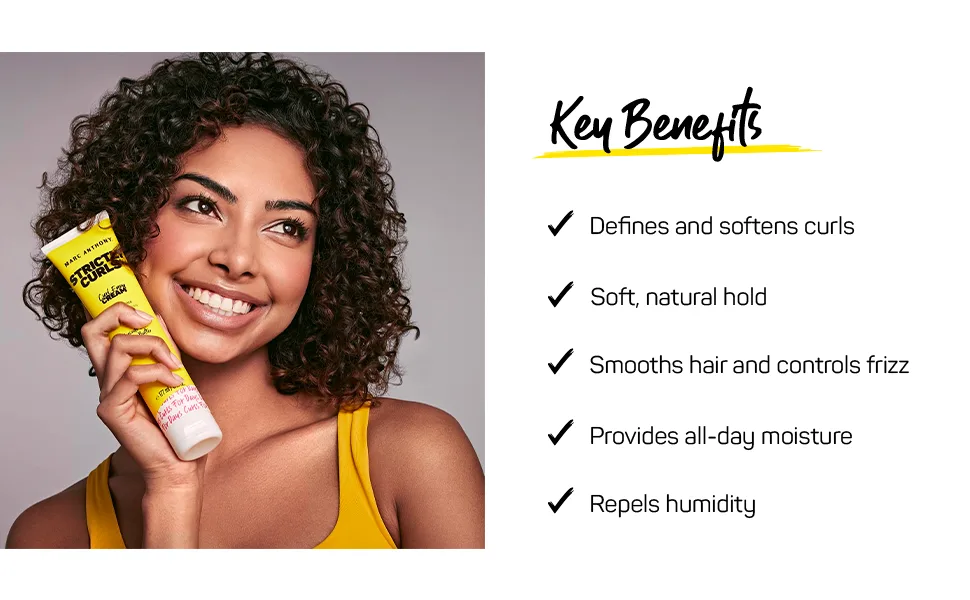 Marc Anthony Strictly Curl Enhancing Styling Foam Extra Hold - Vitamin E & Curl Envy Cream Strictly Curls - Curl Defining Cream Softens Coarse Curls - product information 5