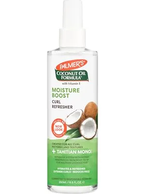 Palmer's Coconut Oil Formula Moisture Boost Curl Refresher Spray 8.5 Ounce (Pack of 2) 8.5 Fl Oz (Pack of 2) - Curl Scalp Refresher bottle