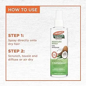 Palmer's Coconut Oil Formula Moisture Boost Curl Refresher Spray 8.5 Ounce (Pack of 2) 8.5 Fl Oz (Pack of 2) - product information 6