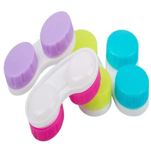 KISEER 24 Pack Colorful Cute Contact Lens Case Bulk Box Holder Container Soak Storage Kit (4 Color) - product information 4