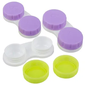 KISEER 24 Pack Colorful Cute Contact Lens Case Bulk Box Holder Container Soak Storage Kit (4 Color) - product information 5