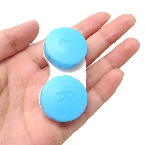 KISEER 24 Pack Colorful Cute Contact Lens Case Bulk Box Holder Container Soak Storage Kit (4 Color) - product information 6