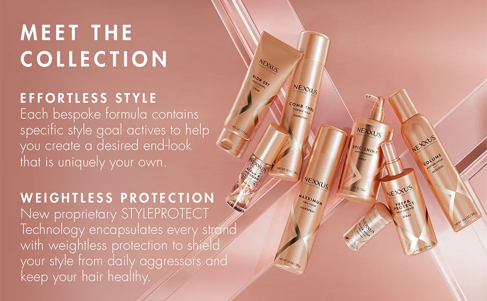 Nexxus Medium-Hold Hairspray XXL Volume for Sky-High Volume & 48H Frizz Control with StyleProtect Technology 10 oz - module 4