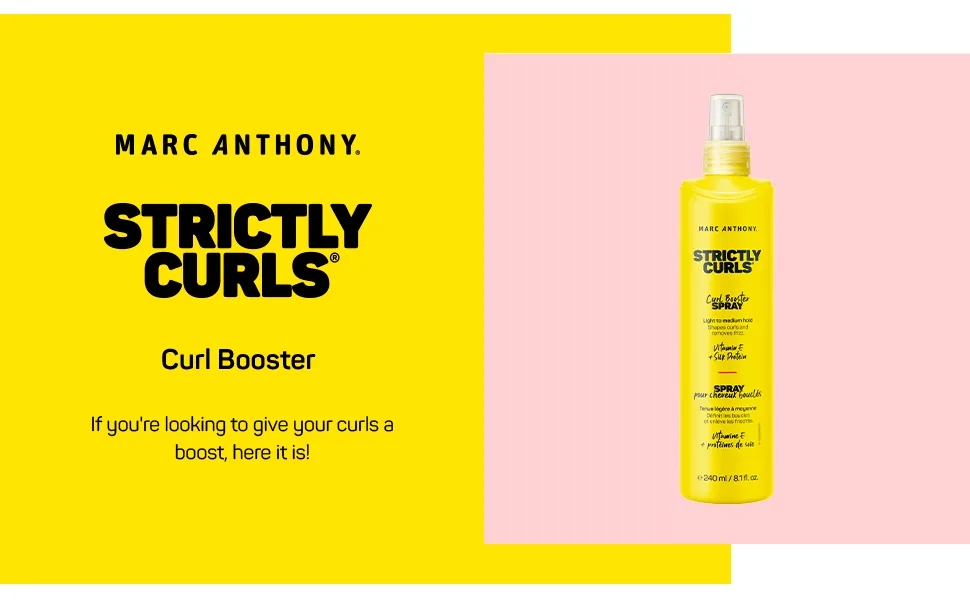 Marc Anthony Strictly Curls 8.1 Oz Curl Booster Spray & 8.3 Oz Curl Defining Styling Lotion Bundle - product information 1