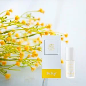 Tulip Perfume Classic Roll On Eau De Parfum Lemon Sugar 0.6 Ounce (Model: RO LS) - Lemon Sugar Roll On Perfume with yellow flowers
