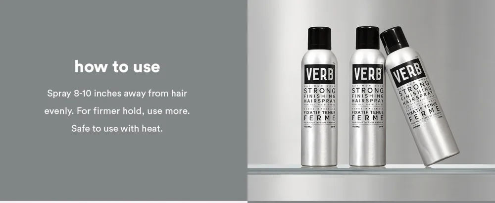 VERB Strong Finishing Hairspray - strong hairspray how to use