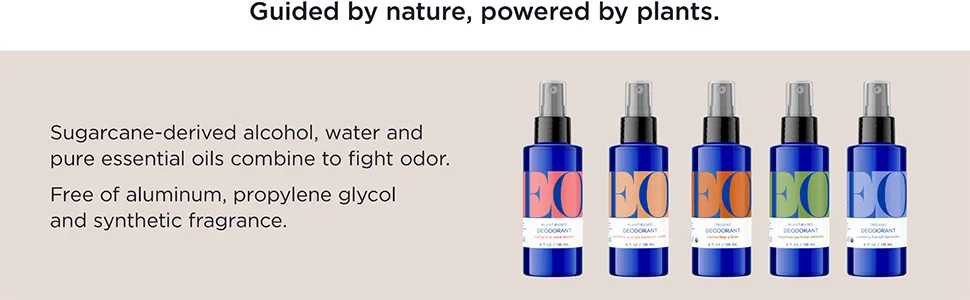 EO Organic Deodorant Spray 4 Ounce (Pack of 3) Citrus Organic Plant-Based Botanical Extracts Citrus 1.33 Fl Oz (Pack of 3) - Guided by nature