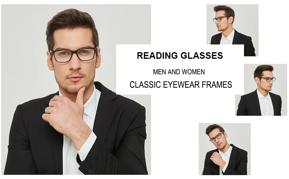 5 Pack Reading Glasses Men Women Spring Hinges Comfortable Glasses for Reading (5 Mix, 2.0) 5 Mix 2.0 x - mens reading glasses