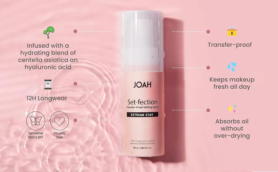 JOAH Set-Fection TP Setting Spray (Pack of 2) 1.69 Fl Oz (Pack of 2) - setting spray