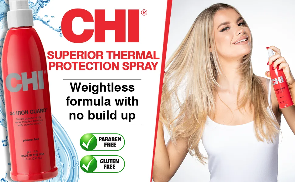 CHI Keratin Flex Finish Hair Spray 10 oz & 44 Iron Guard Thermal Protection Spray Clear 8 Fl Oz - product information 5