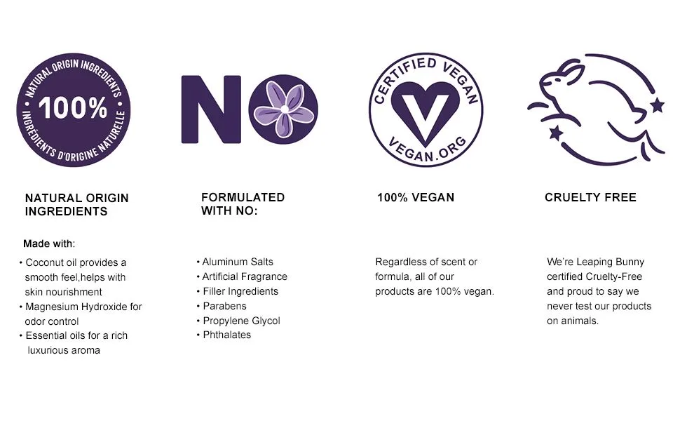 Schmidt's Aluminum-Free Vegan Deodorant Lavender & Sage 2 Count & Clean Coconut 2.65 oz Each - product information 3