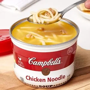 Campbell's Creamy Tomato Soup, Microwavable Cup,4 Count (Pack of 4) - Campbell