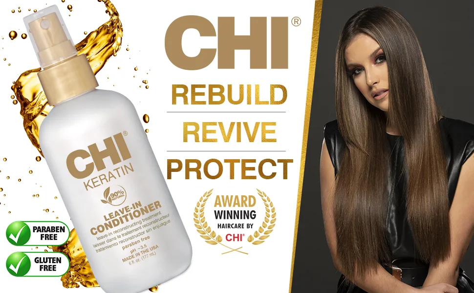 CHI Keratin Flex Finish Hair Spray 10 oz & Keratin Leave-in Conditioner 6 Fl Oz - product information 5