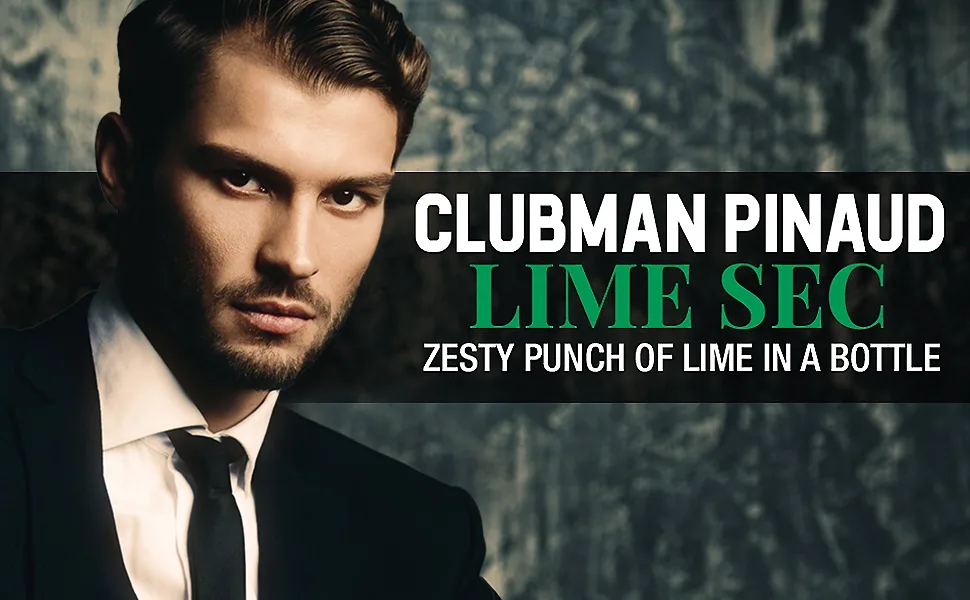 Clubman Pinaud Lime Sec Eau De Cologne Invigorating Citrus Aromatic Fragrance for Men 12.5 Fl Oz - product information 2