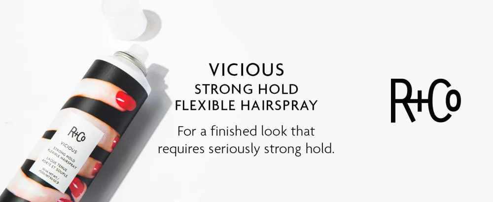 R+Co Vicious Strong Hold Flexible Hairspray 9.5 Fl Oz (Pack of 1) - vicious