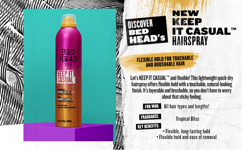 TIGI Bed Head Extra Hold 10.3oz Flexible Hold Hairspray 12.1oz Shiny Glossy Frizz Control Styling Bundle - product information 7