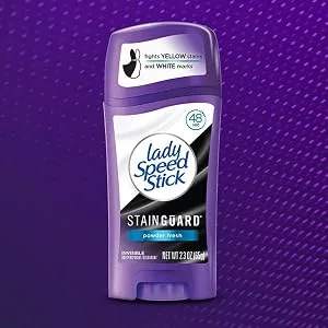 Lady Speed Stick Stainguard Antiperspirant Deodorant Powder Fresh 2.3 oz 4 Pack Powder Fresh 3.45 Ounce (Pack of 4) - product information 3