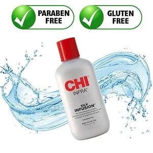 CHI x Barbie 44 Iron Guard Thermal Protection Spray 8 oz & INFRA Silk Infusion 6 Fl Oz - product information 8