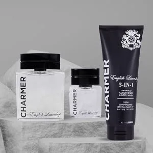 English Laundry Men's 20ml Coffret Collection Throne Armour Noir Castle Charmed EDP - Charmer by English Laundry
