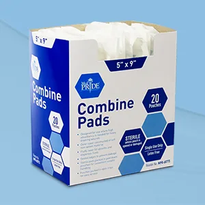 Medpride Sterile Abdominal- ABD Combine Pads| 40-Pack, 5 x 9 Inches| Extra Absorbent & Thick, Individually Wrapped Wound Dressing, First Aid Pads| Surgical-Grade, Nonstick- for Heavy Leakage, Post Op - product information 6